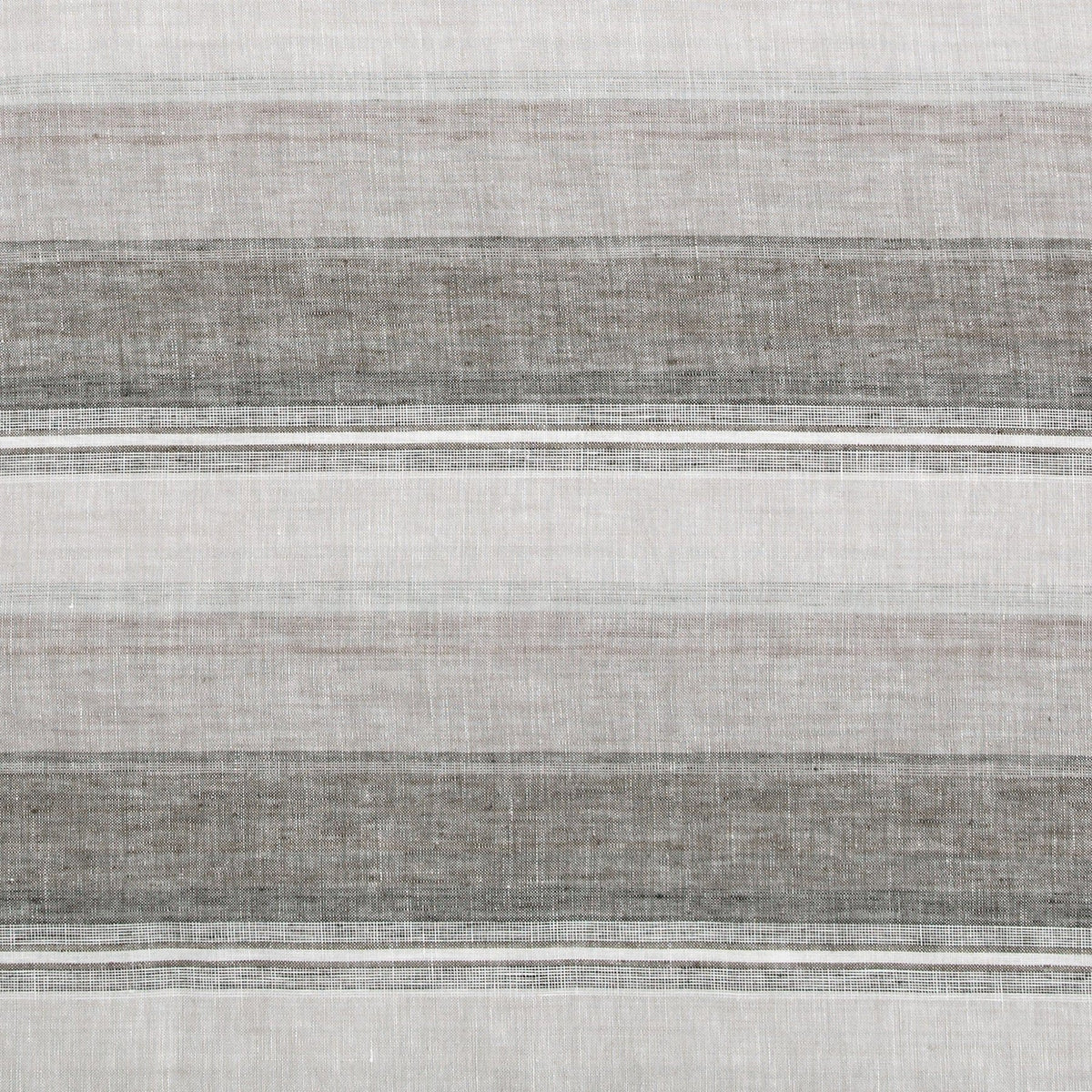 100% French Flax Linen Variegated Stripe Duvet Cover Set-Super Queen — alternate view 5
