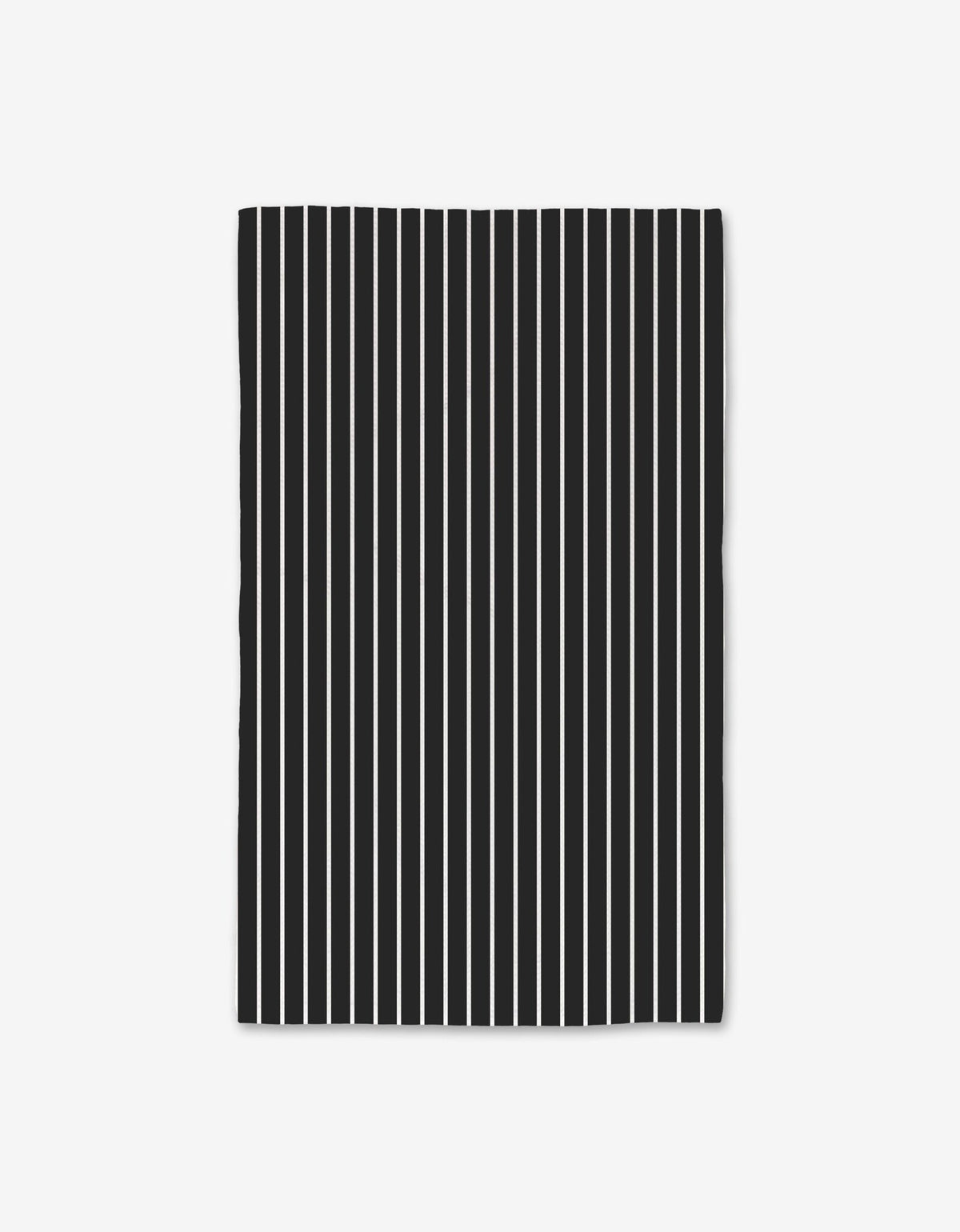 Black Linen Luxe Hand Towel