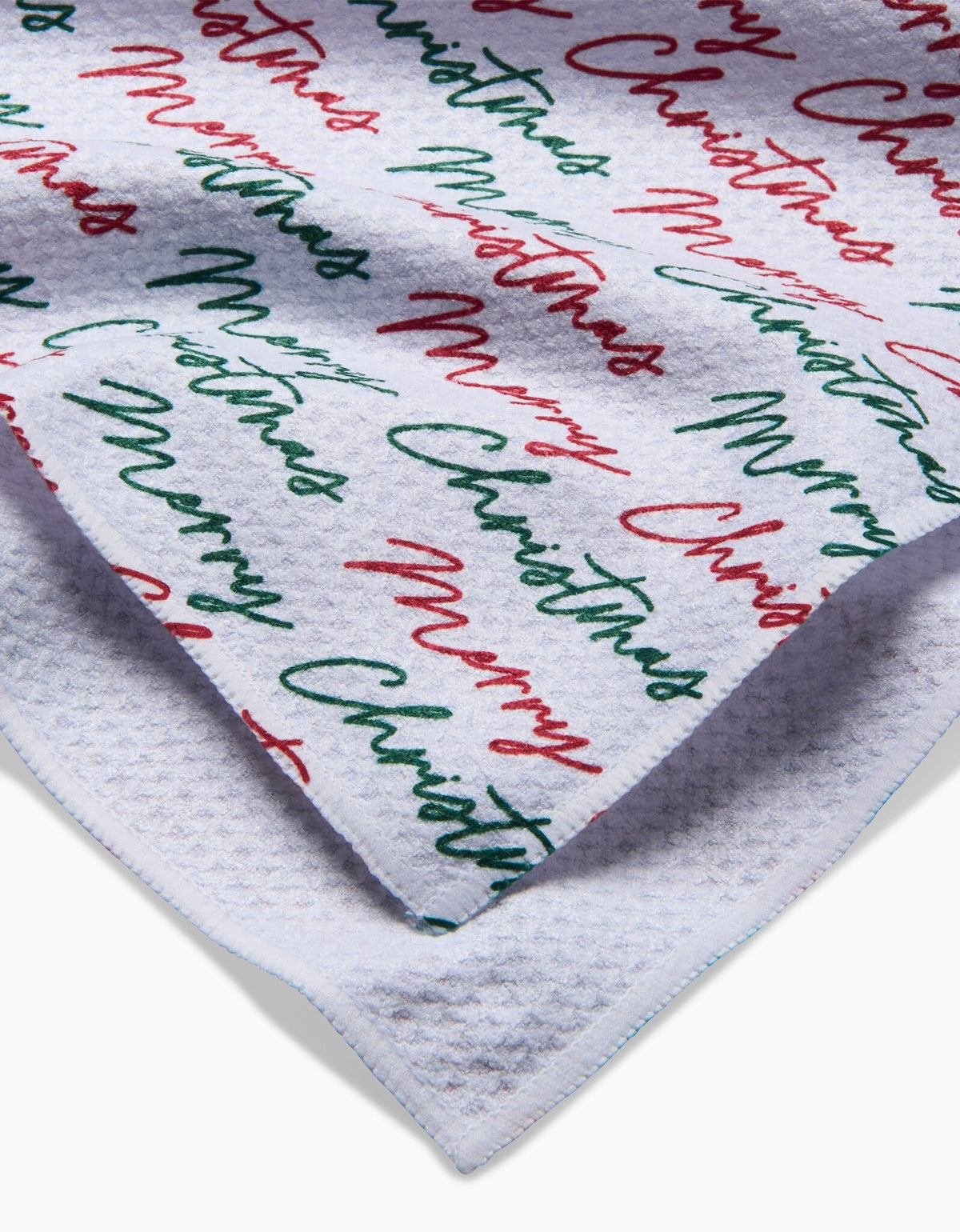 Merry Christmas Greetings Tea Towel — alternate view 3