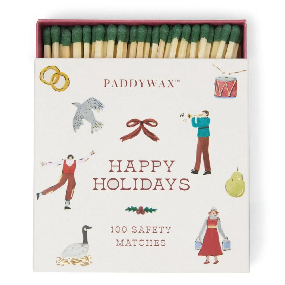 Holiday Jumbo Safety Matches with Foil Accents