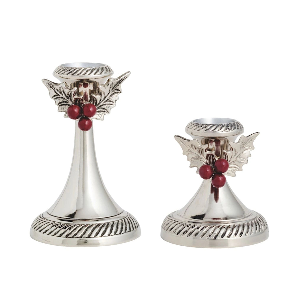 Holly Candlesticks — alternate view 2