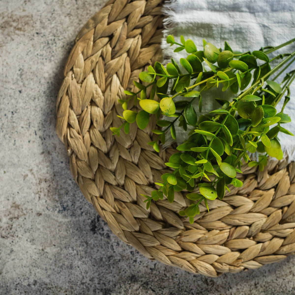 Yellow Green Eucalyptus Leaf Spray