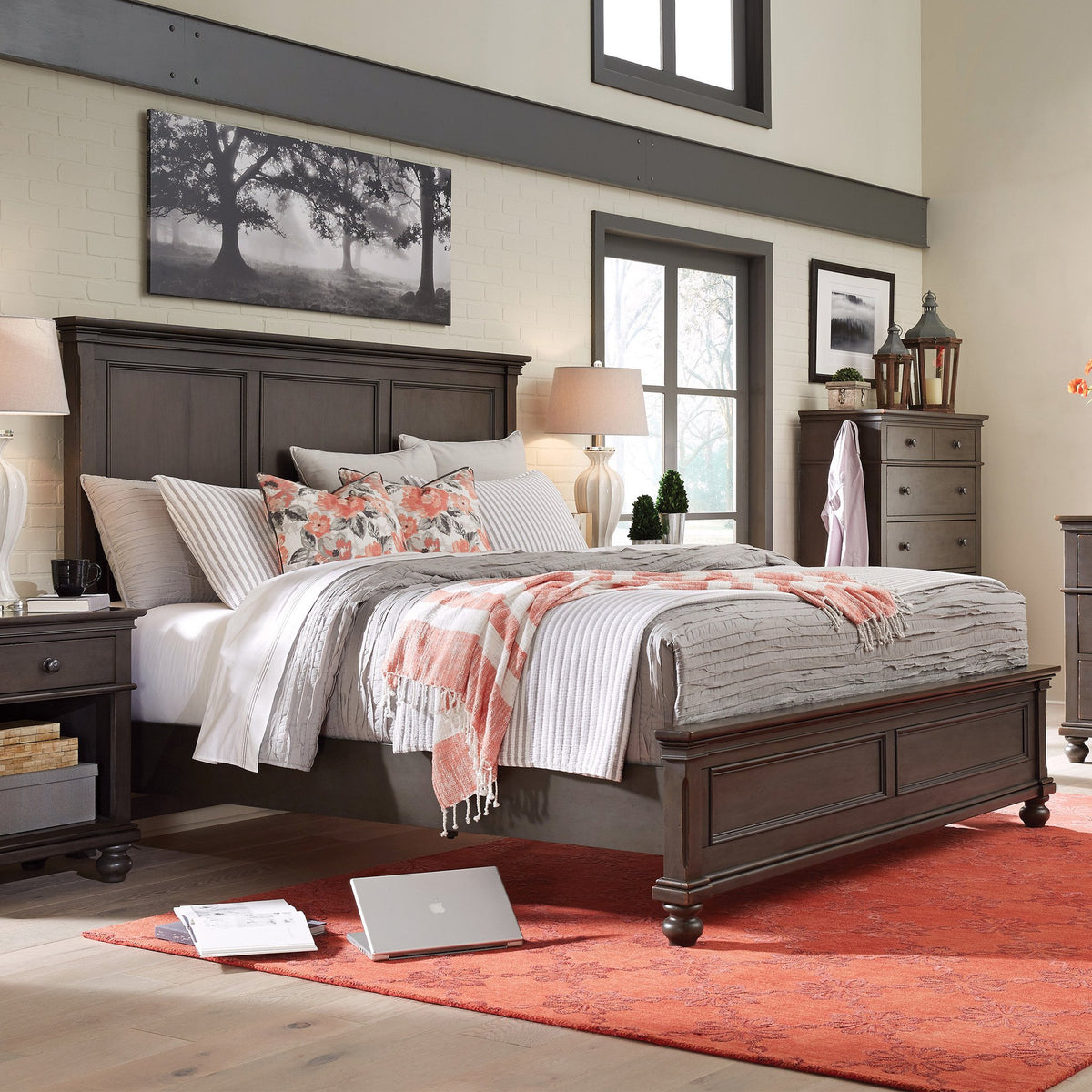 Oxford Queen Panel Bed Non Storage