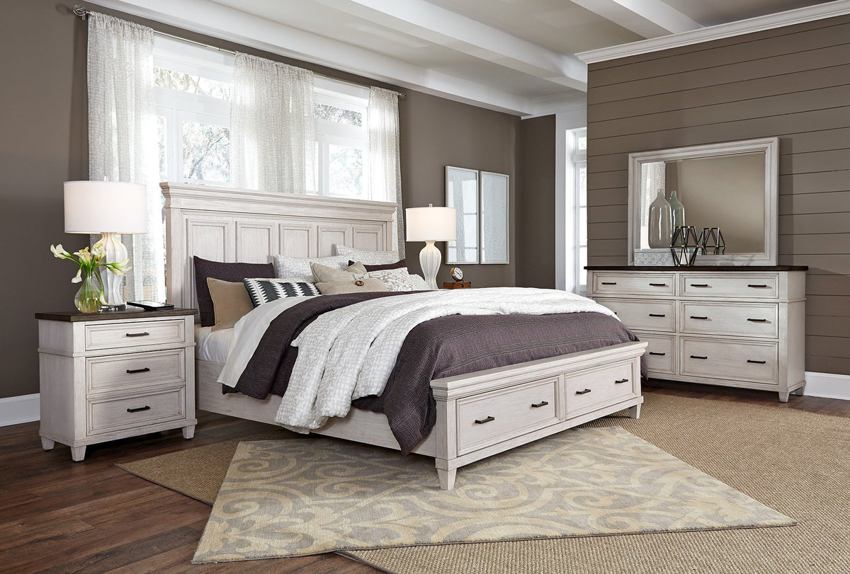 Queen Caraway Panel Bed with Storage — alternate view 3