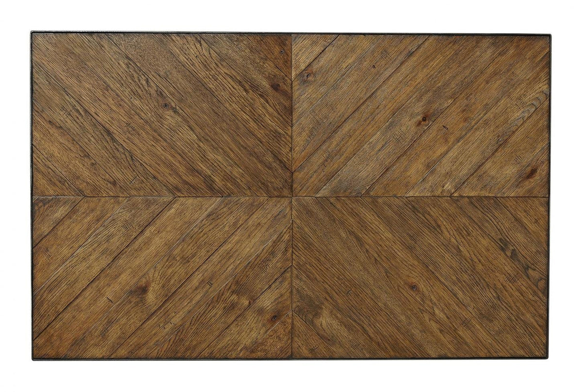 Mosaic Cocktail Table With Wood Top — alternate view 4