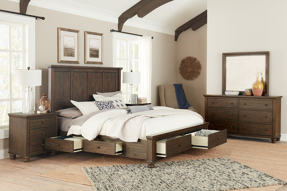 Hudson Valley King Side & Footboard Storage