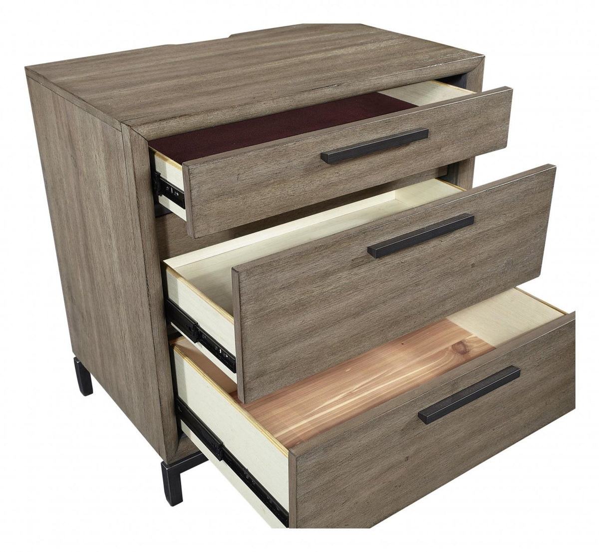 Trellis 3 Drawer Nightstand — alternate view 2