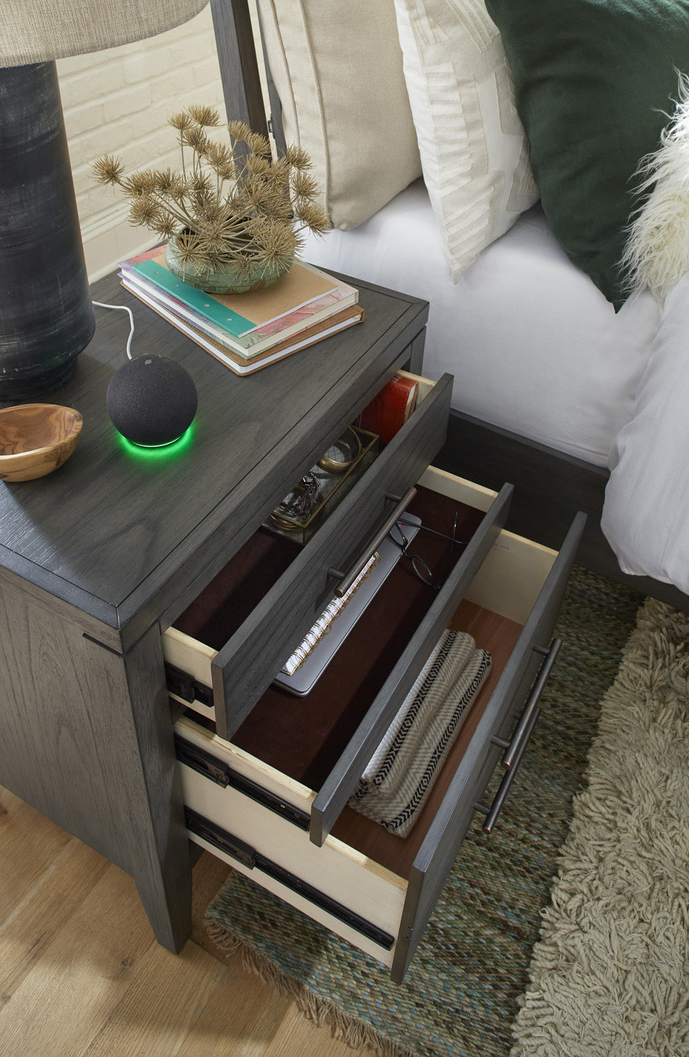 Preston 2 Drawer Nightstand — alternate view 2