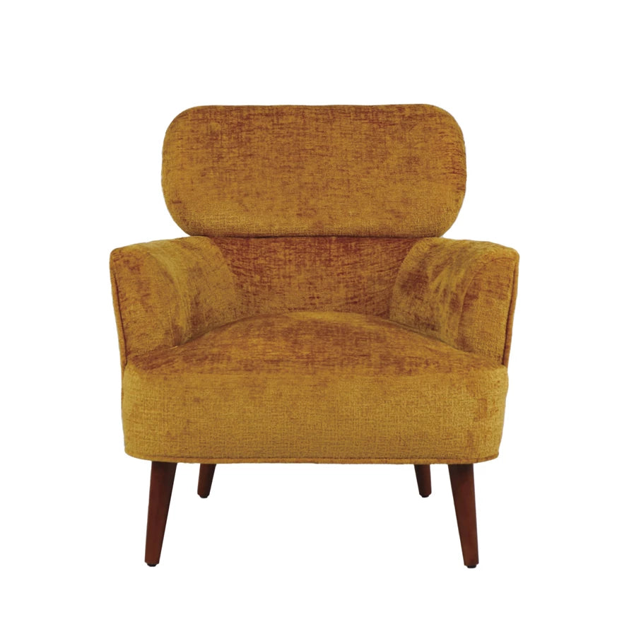 Chenille Fabric Upholstered Arm Chair — alternate view 3