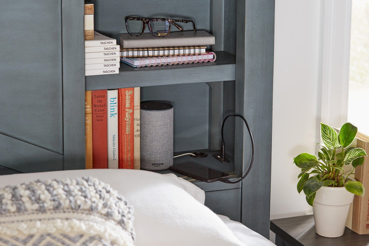 Pinebrook Bookcase Queen Bed — alternate view 3