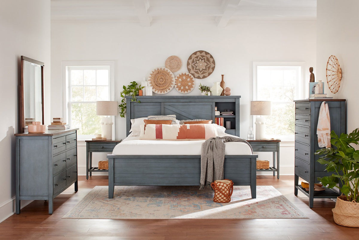 Pinebrook Bookcase Queen Bed