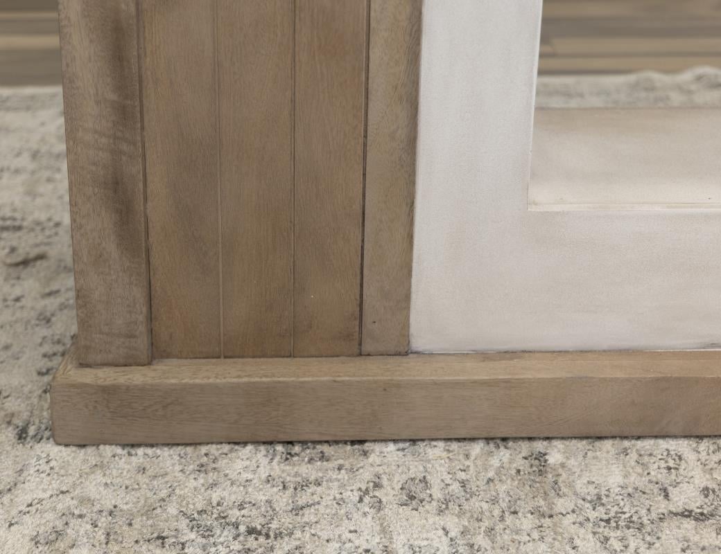 Natural Parota Fireplace Console — alternate view 4