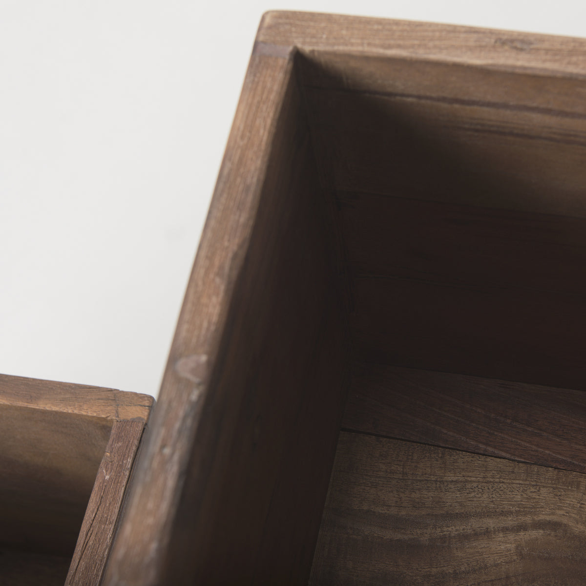 Jadine Set of 2 Medium Brown Wood w/ Black Metal Rectangle Frames — alternate view 3
