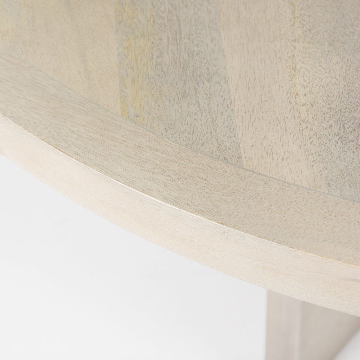Liesl Barely Gray Finished Wood Round Dining Table — alternate view 6