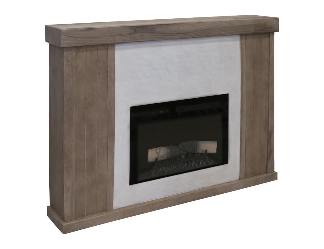 Natural Parota Fireplace Console — alternate view 2