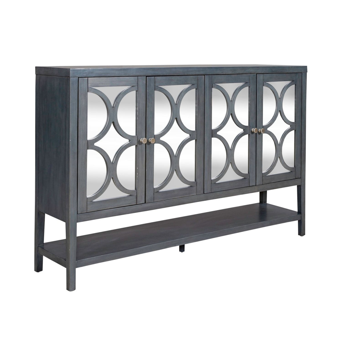 Circle View Four Door Accent Cabinet — alternate view 2