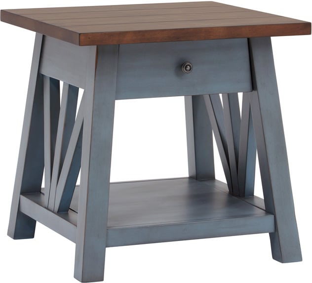 Pinebrook Denim End Table — alternate view 2