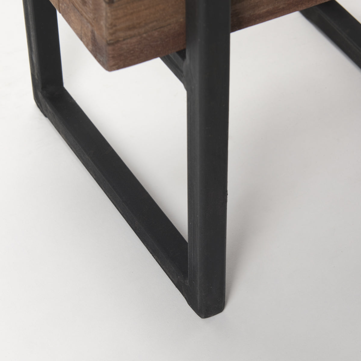 Jadine Set of 2 Medium Brown Wood w/ Black Metal Rectangle Frames — alternate view 5
