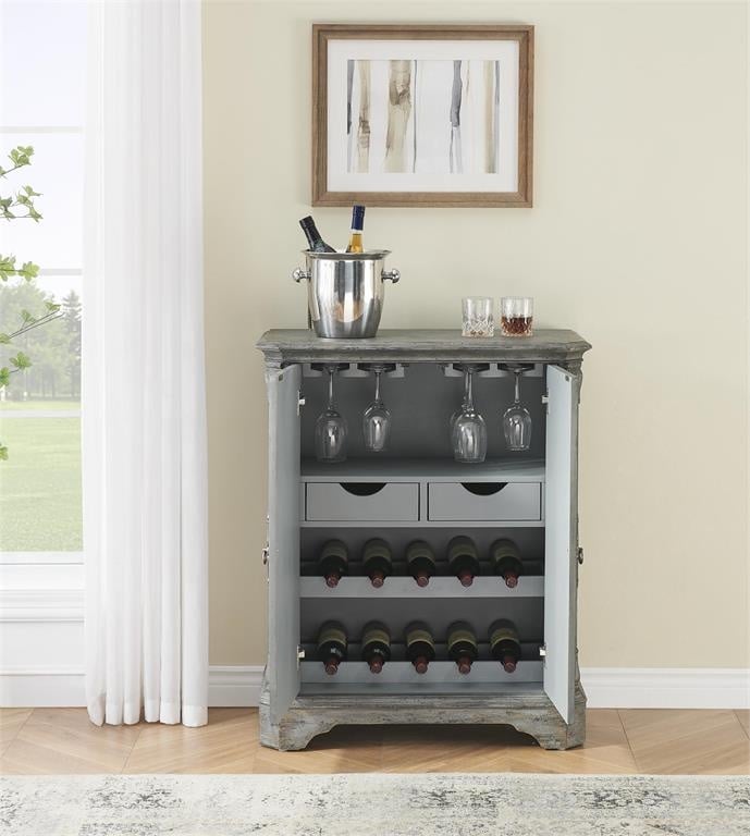 Kraven Two Tone Wine Cabinet — alternate view 3