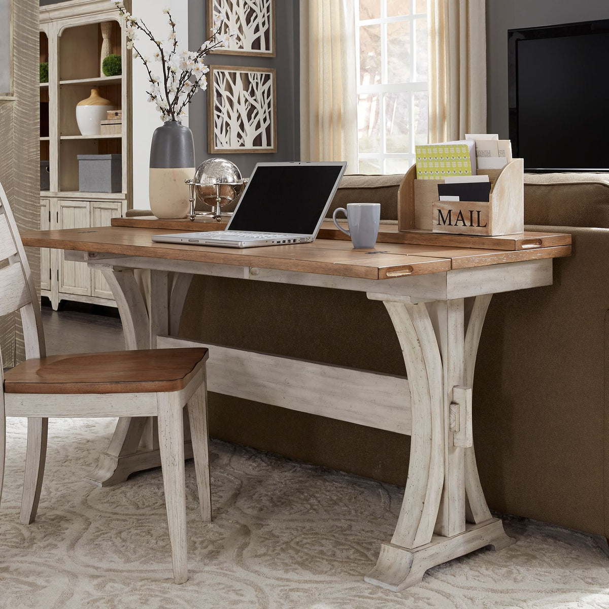 Farmhouse Reimagined Flip Top Sofa Table — alternate view 2