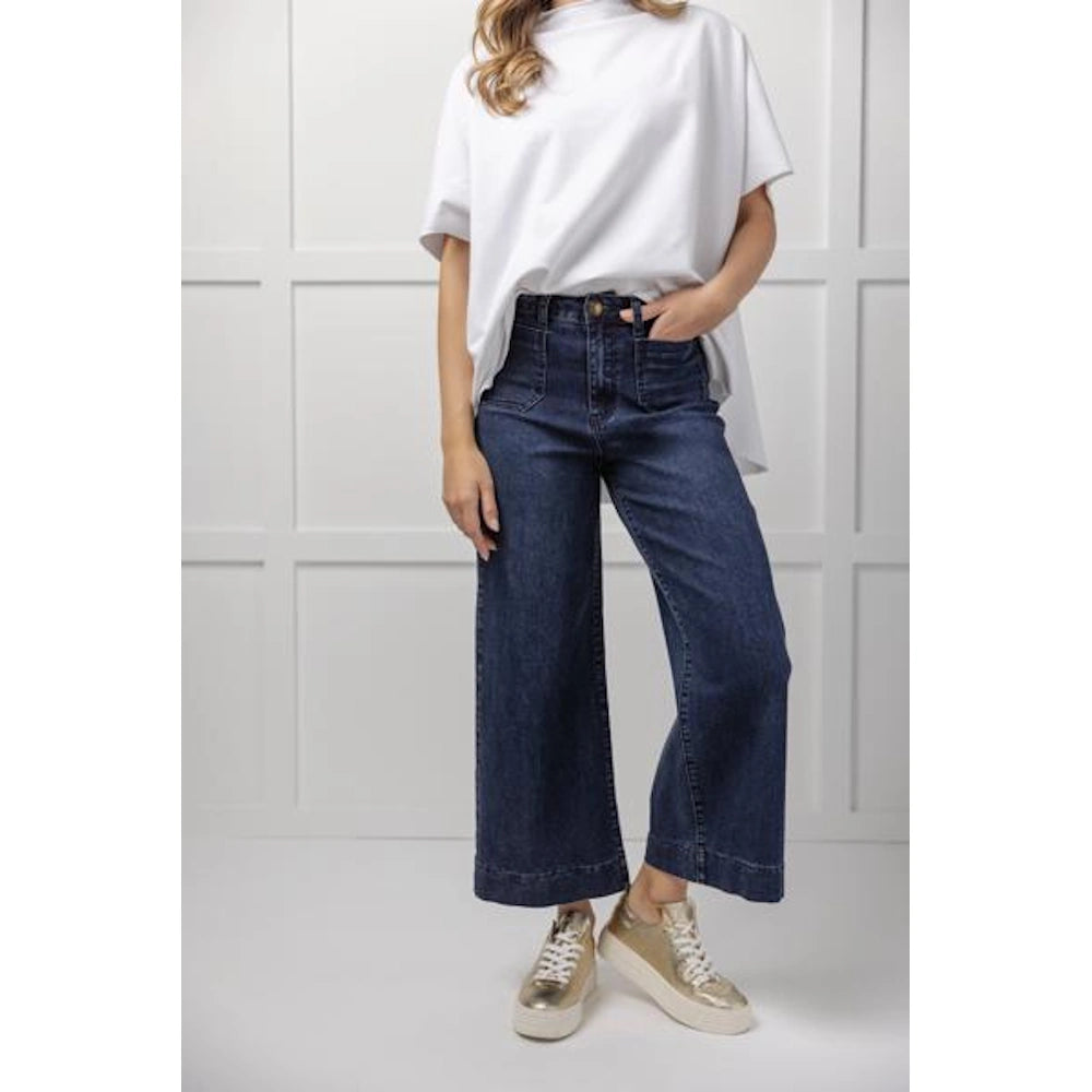 Jake Wide Leg Pants - Blue — alternate view 5