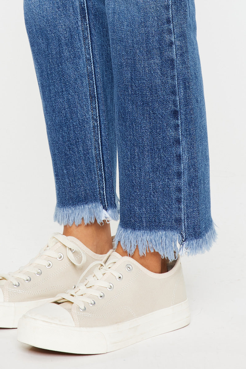 Angelina High Rise Slim Straight Leg Jeans — alternate view 7
