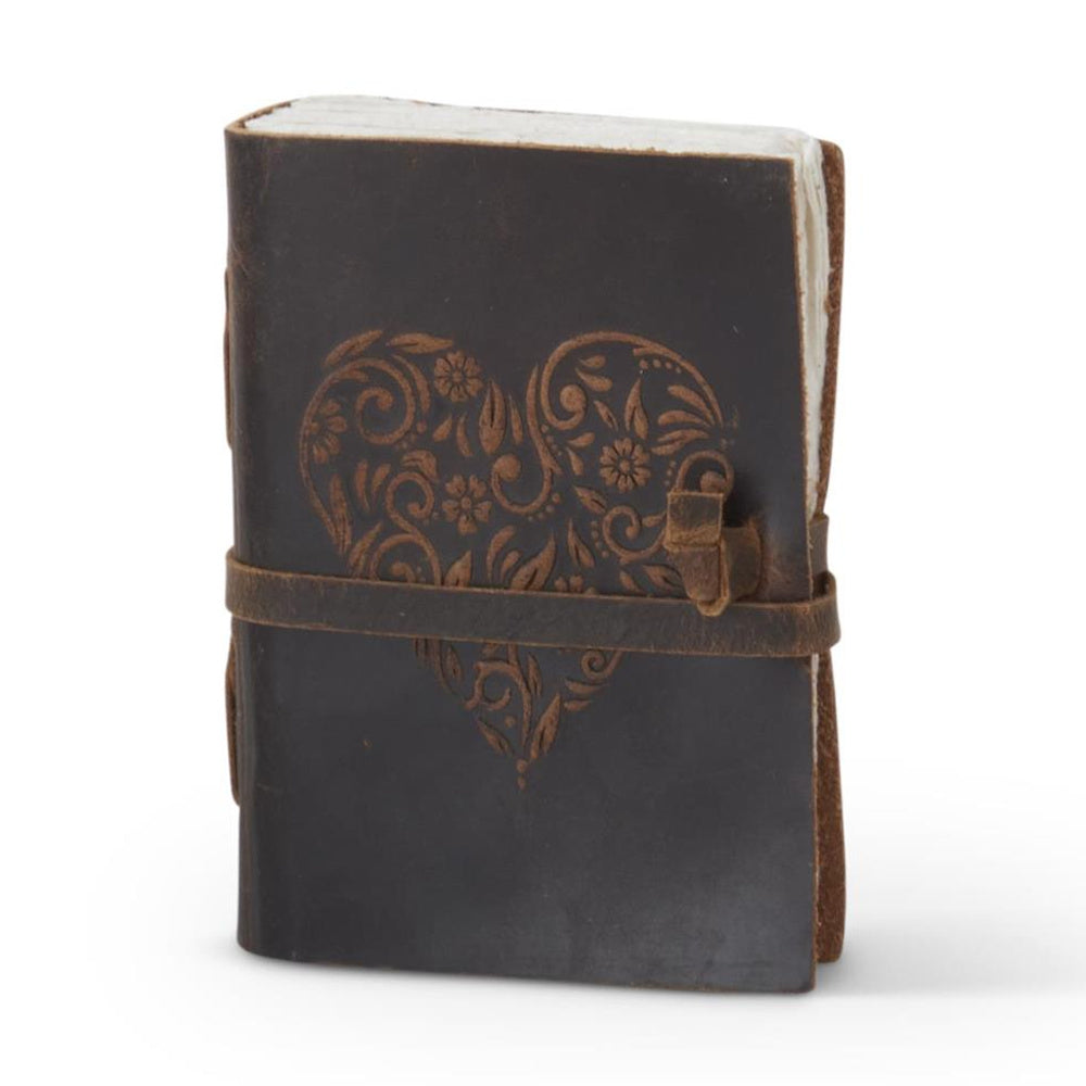 Leather Heart Embossed Handcrafted Deckle Edge — alternate view 11