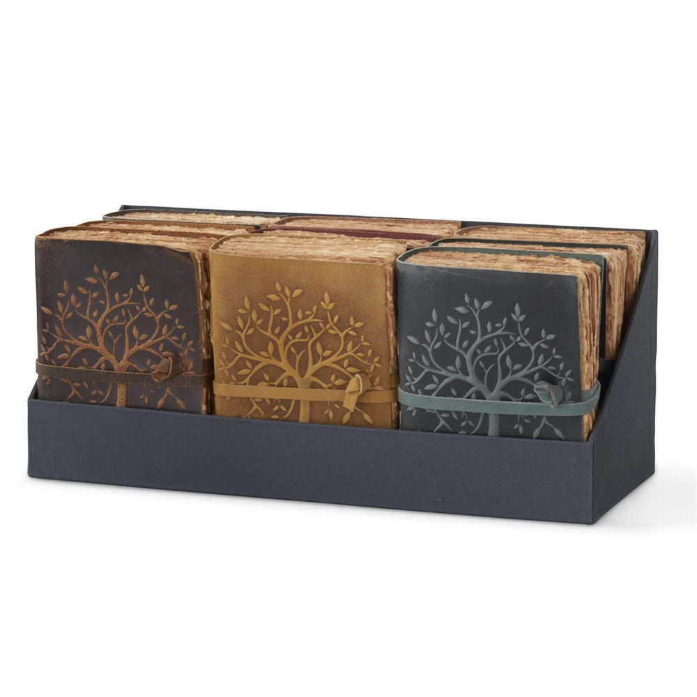 Leather Tree Embossed Handcrafted Deckle Edge