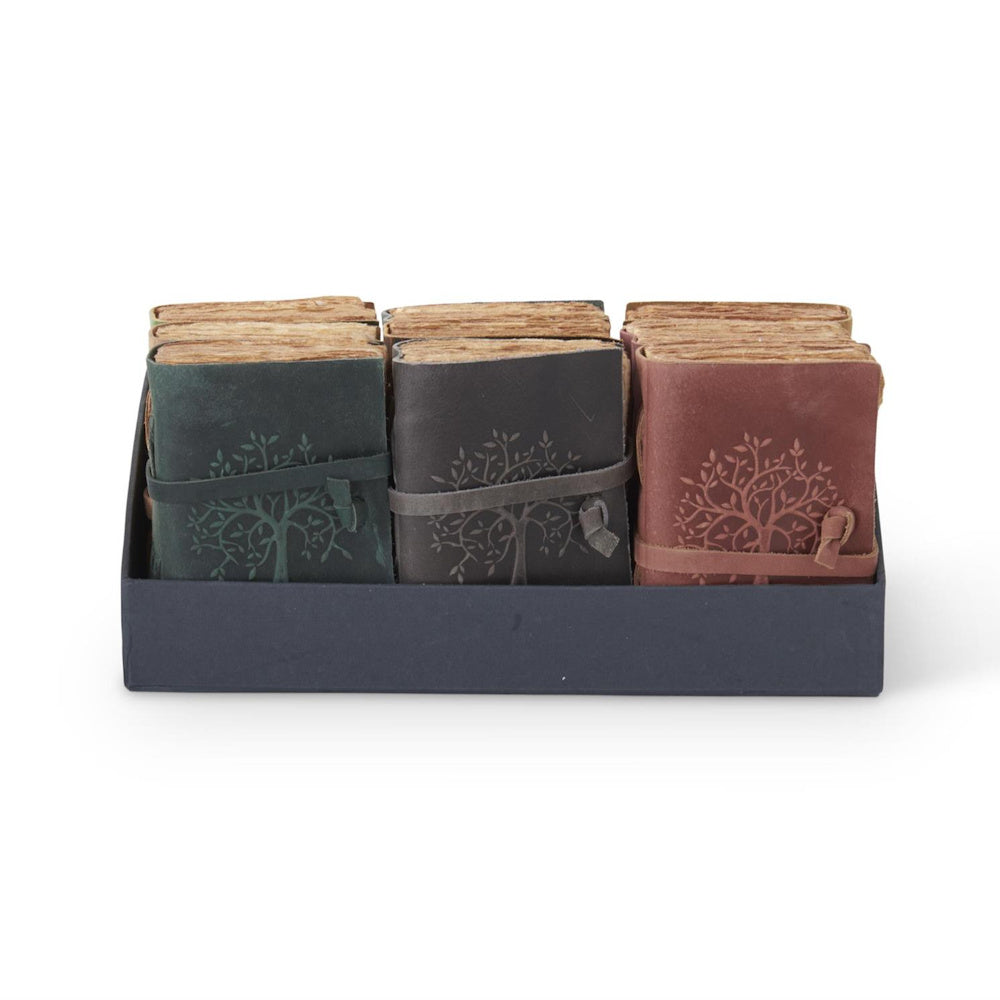 Leather Tree Embossed Handcrafted Deckle Edge — alternate view 2