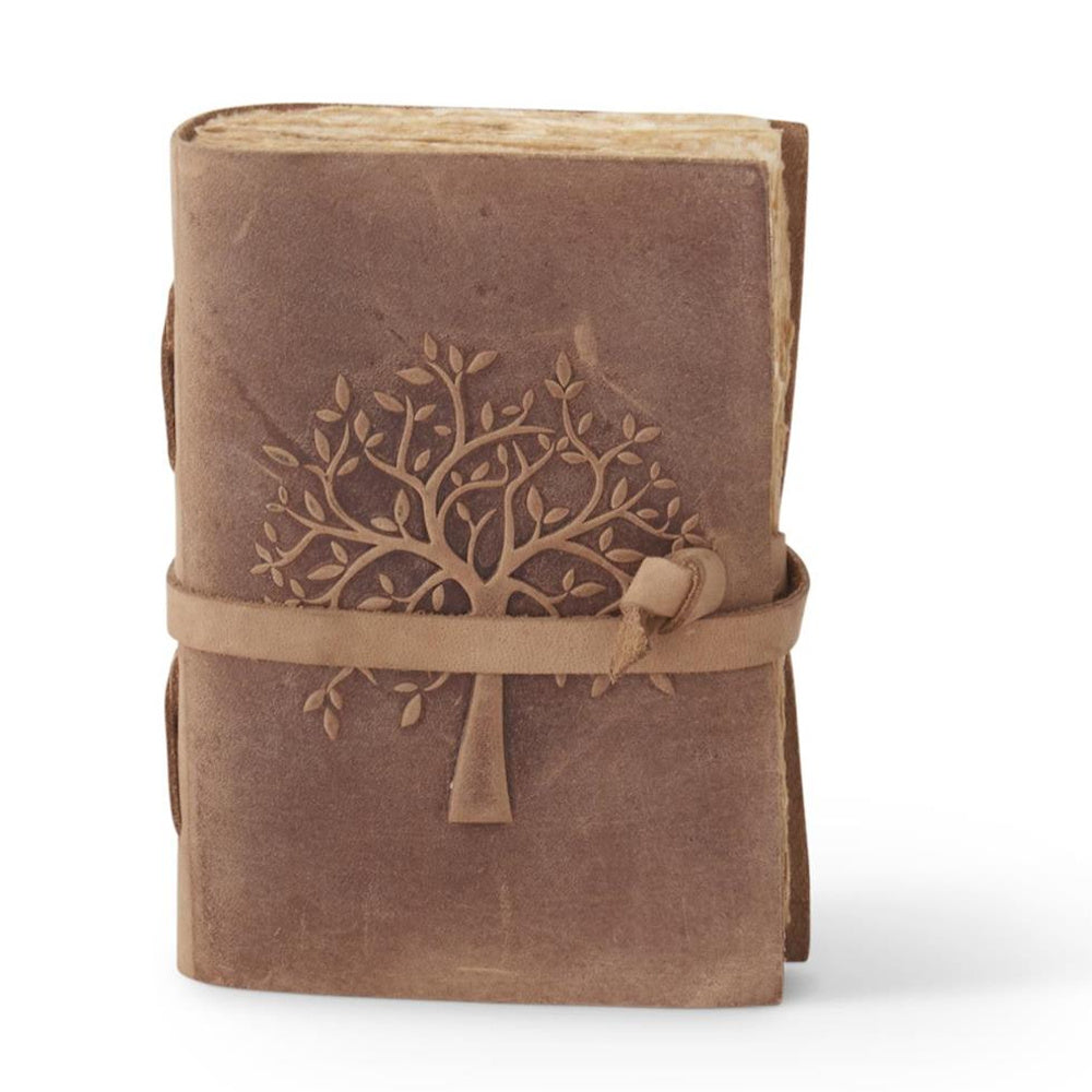 Leather Tree Embossed Handcrafted Deckle Edge — alternate view 5