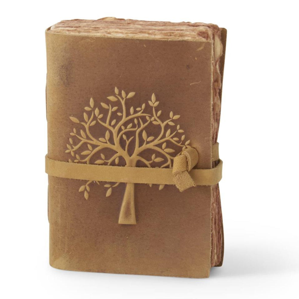 Leather Tree Embossed Handcrafted Deckle Edge — alternate view 6