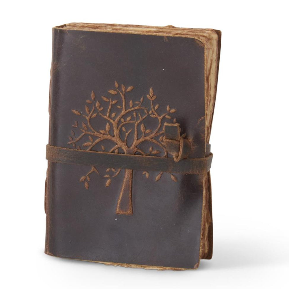 Leather Tree Embossed Handcrafted Deckle Edge — alternate view 7