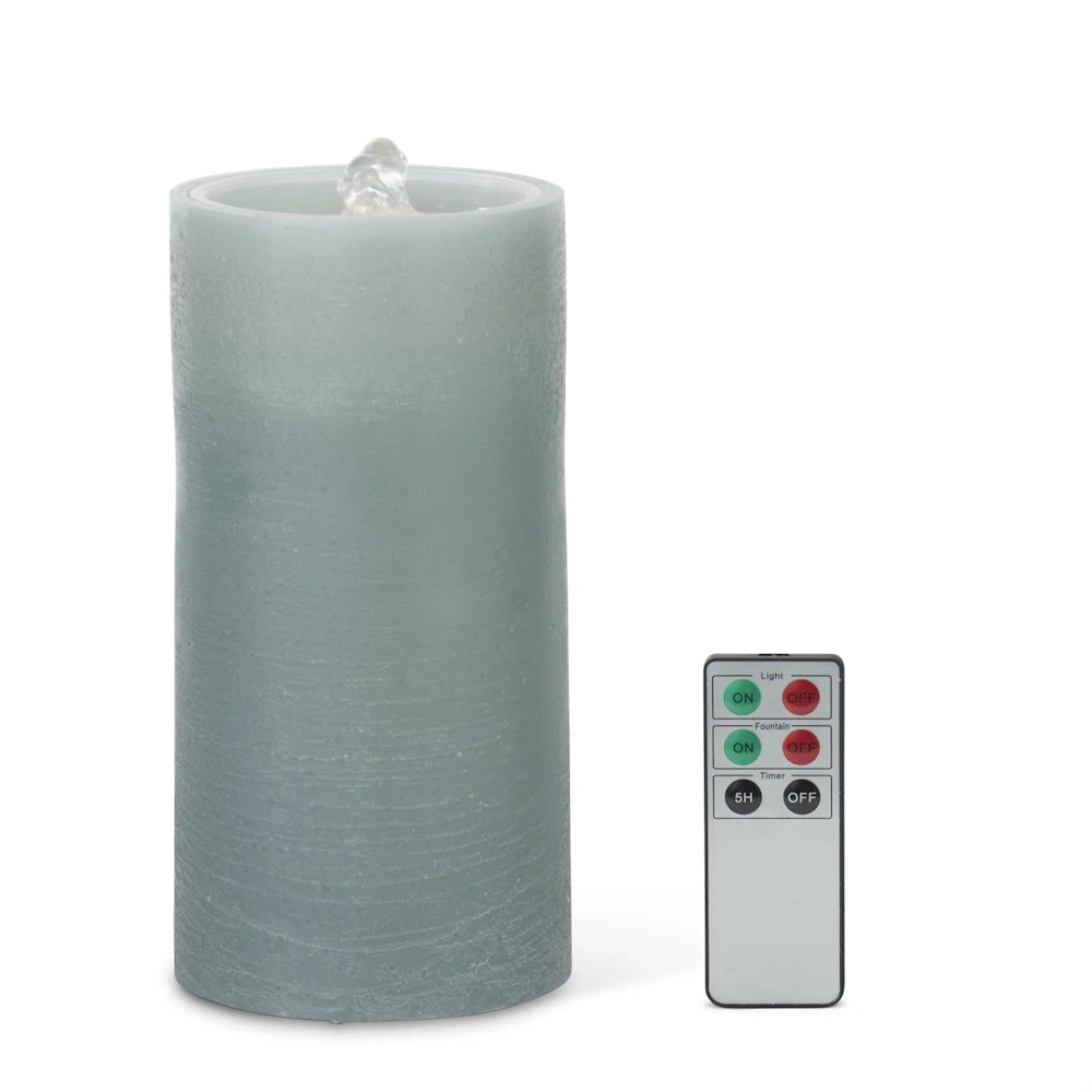 LED Wax Pillar Water Candle with Timer & Remote — alternate view 4
