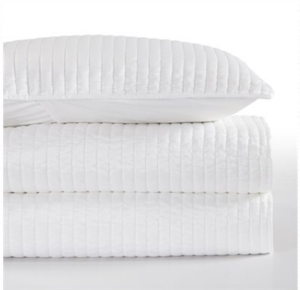 3 Piece Satin Quilt, Full / Queen White — alternate view 2