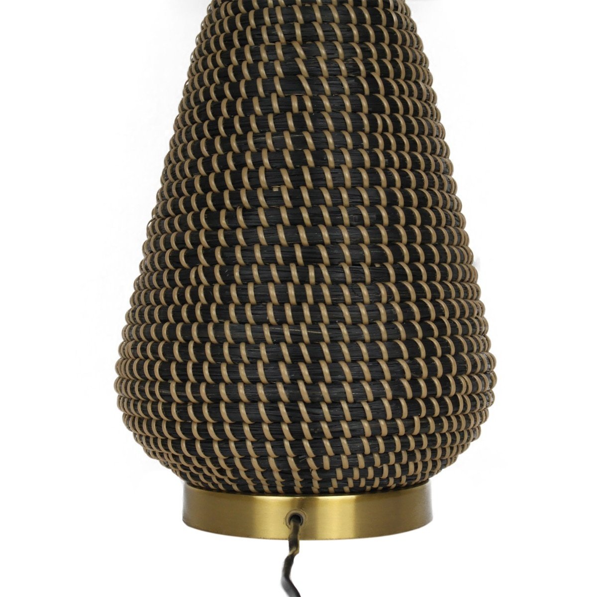 Golden Aqua Table Lamp, Black with Gold — alternate view 4