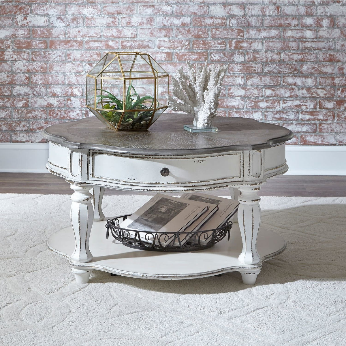 Magnolia Manor Round Cocktail Table — alternate view 5