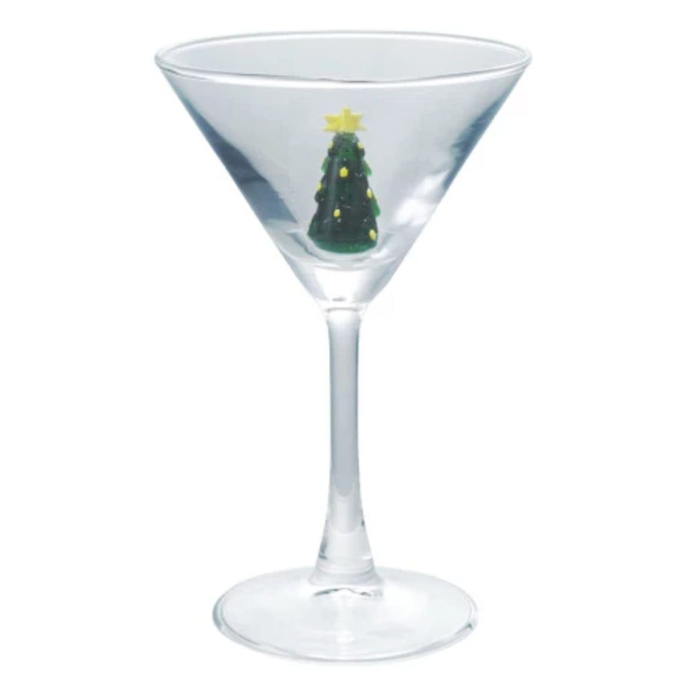 Martini Glass with Holiday Figure Inside — alternate view 8