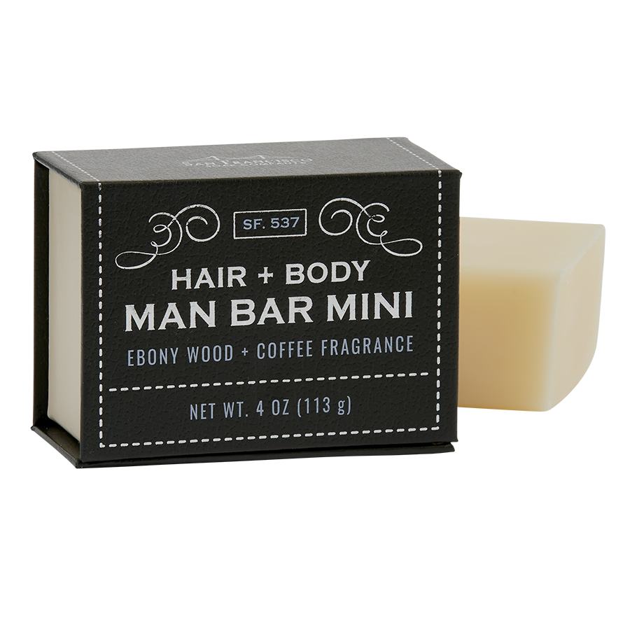 MAN BAR™ MINI Hair & Body - Ebony Wood & Coffee