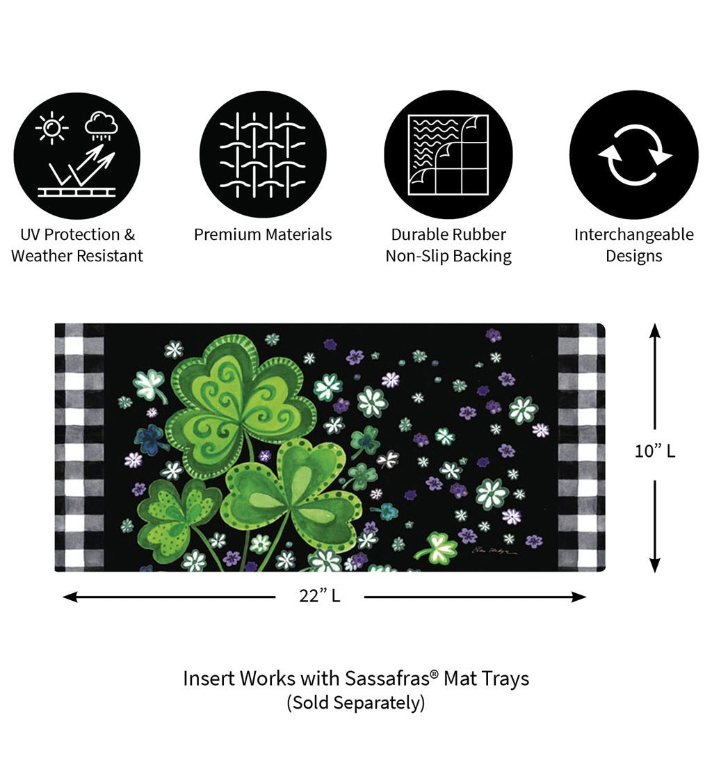 Shamrocks Buffalo Plaid Sassafras Switch Mat — alternate view 2