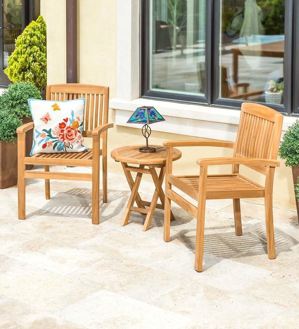Teak Wood Chair — alternate view 2