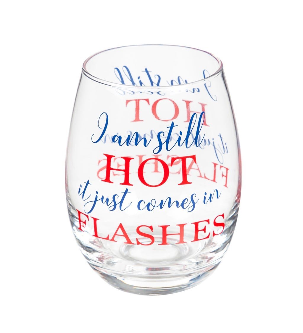 Stemless Wine Glass w/ Box, I Am Still Hot — alternate view 4