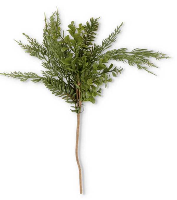 Real Touch Boxwood and Mixed Pine Pick