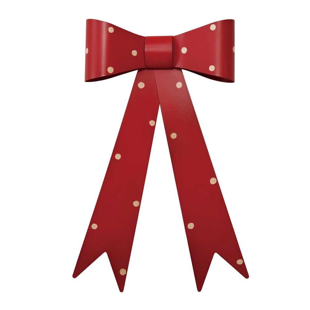 Metal Bow Wall Decor with Polka Dots — alternate view 3