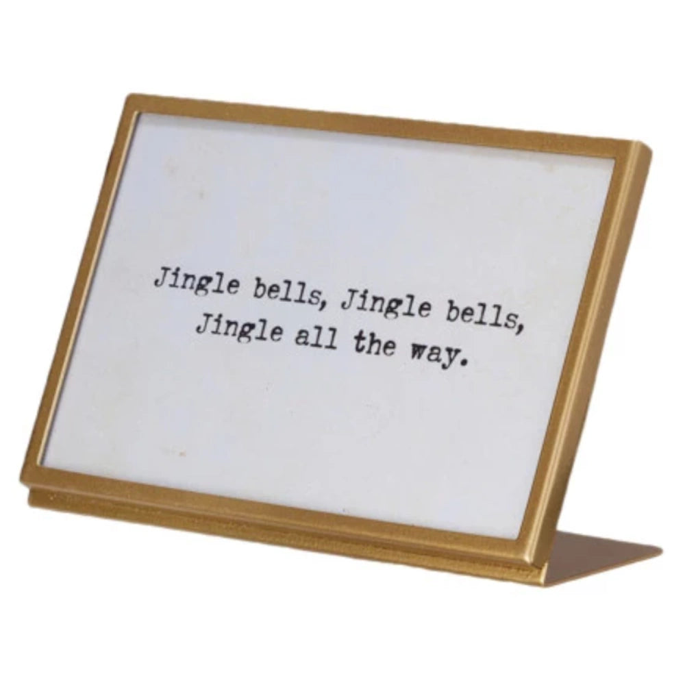 Metal & Glass Frame with Easel & Christmas Saying — alternate view 6
