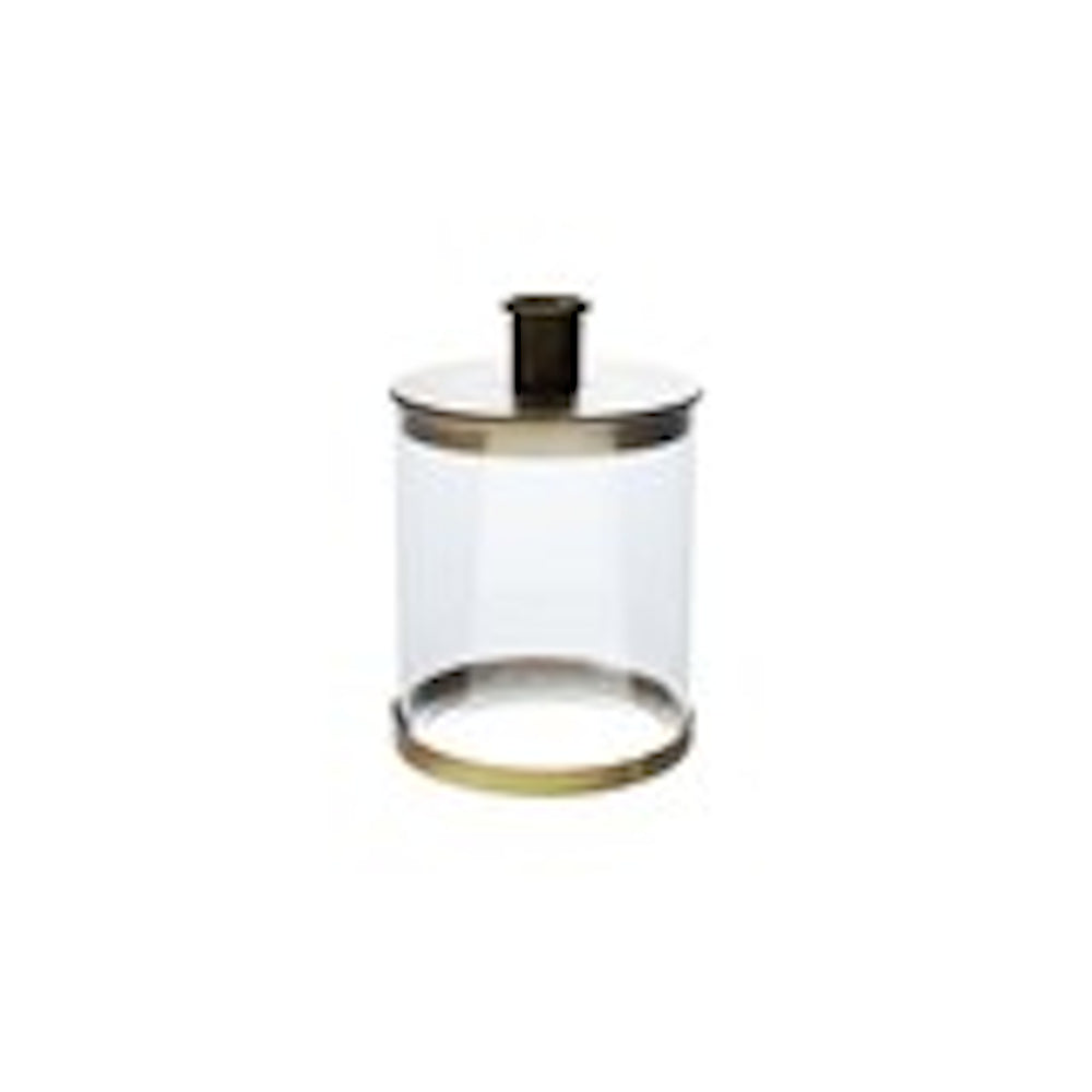 Metal & Glass Taper Holder/Container