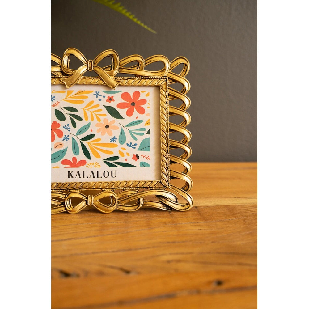 Metal Photo Frame with Bow Detail — alternate view 2