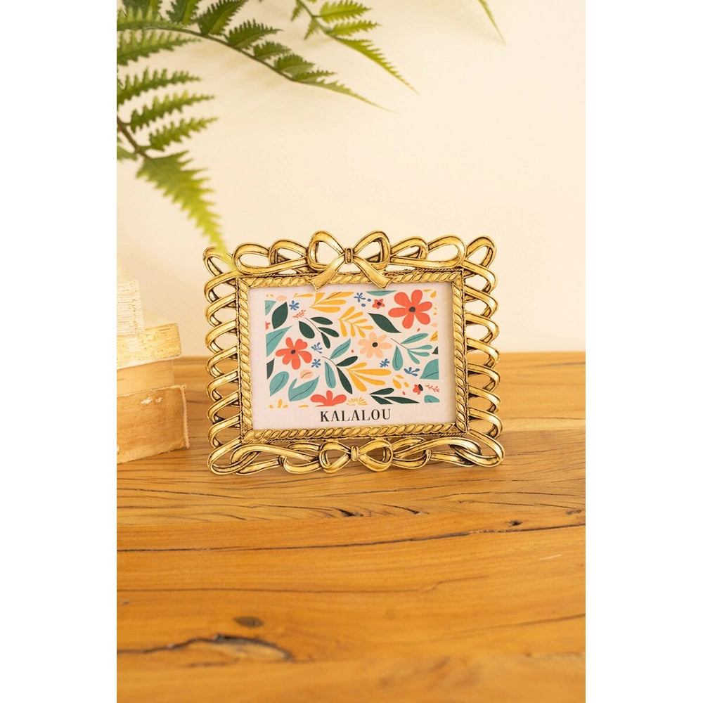 Metal Photo Frame with Bow Detail — alternate view 3