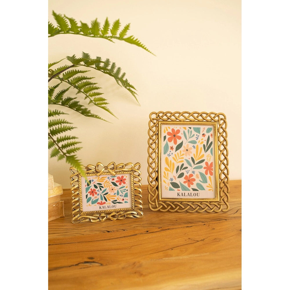Metal Photo Frame with Bow Detail — alternate view 4