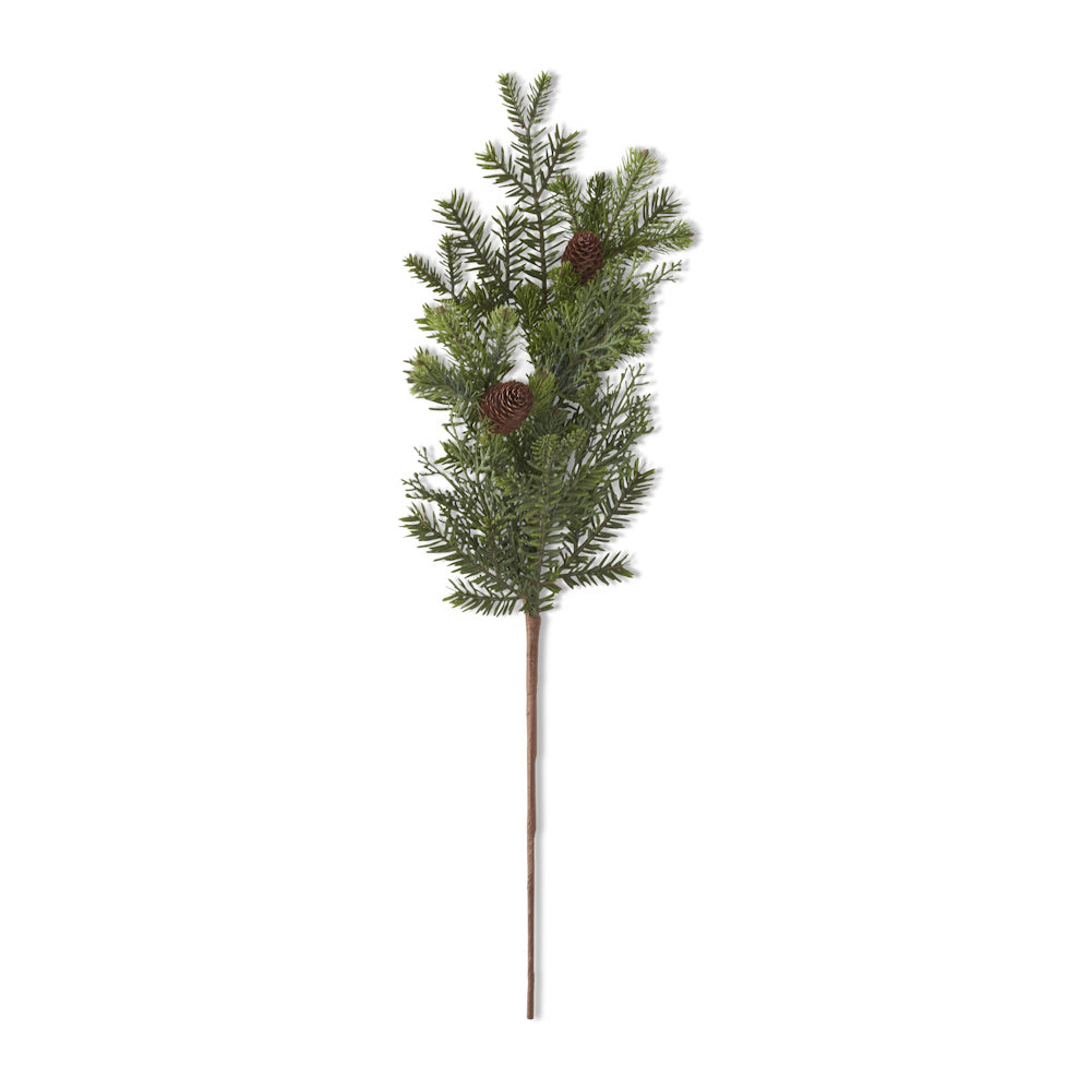 Mixed Pine Real Touch Stem with Pinecones