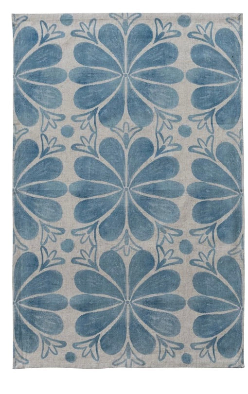 Cotton Linen Printed Tea Towel — alternate view 2